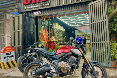 honda cb650r độ pô leovince corsa black chế đút gầm siêu gọn và uy lực…!