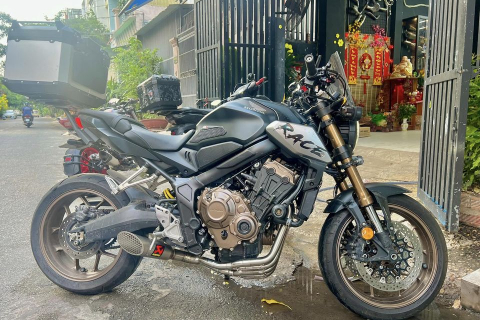 Honda Cb650r lên sét  pô Akrapovic motor Gp 2023 