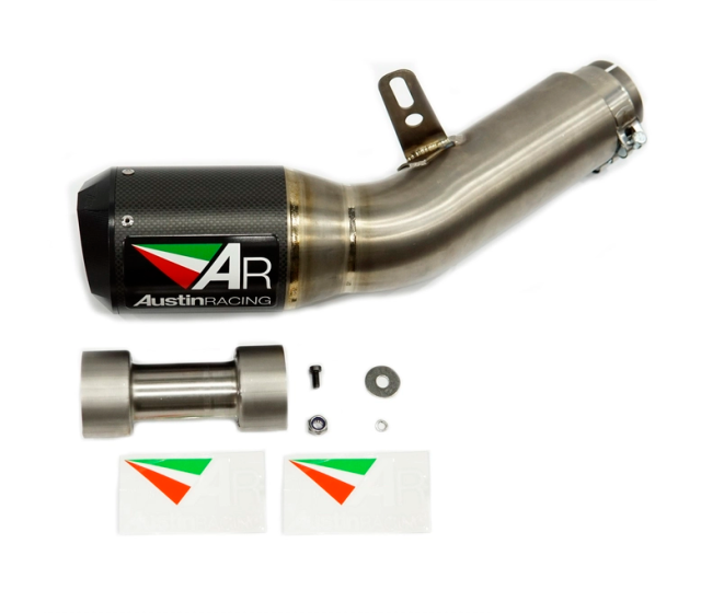 AUSTIN RACING - LON PÔ GP1R CARBON / TITAN DÀI HỌNG 70 MM UNIVERSAL