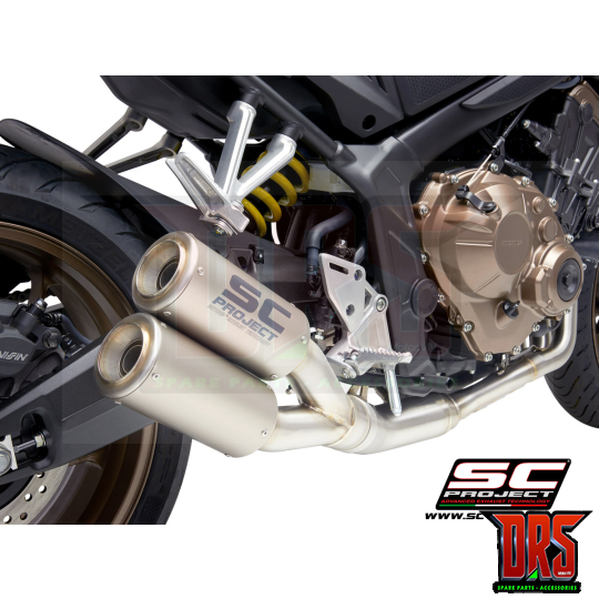 SC PROJECT - BỘ PÔ FULL 4-1-2   SC1-R TITANIUM , HONDA CB650R (2019 - 2020)